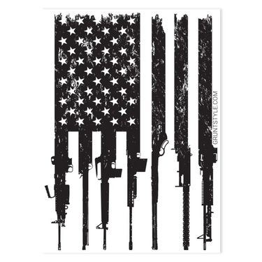 Rifle Flag 2.0 Sticker by Grunt Style GS4647