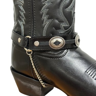Leather Concho Boot Bracelet