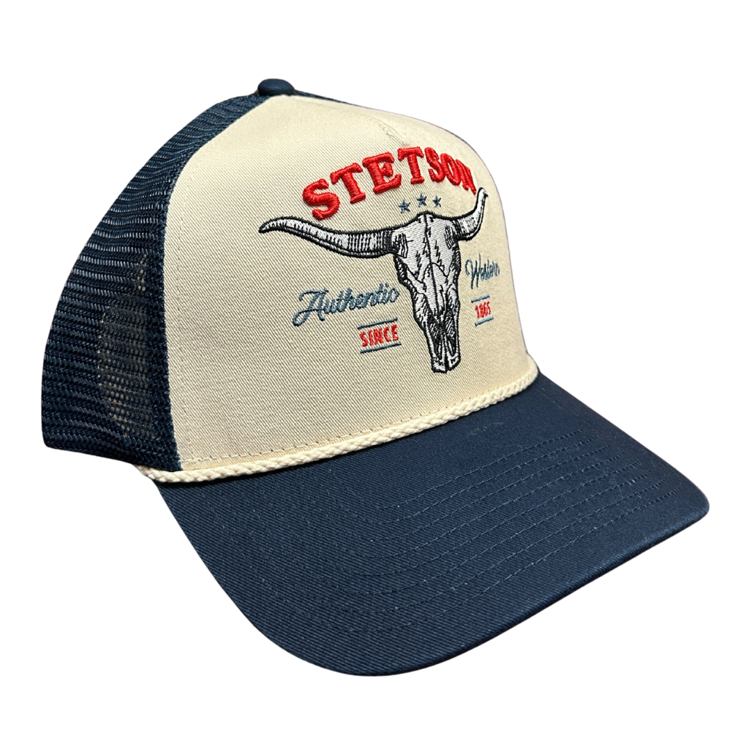 Casquette Stetson Desert Scene Longhorn - Modèle Bleu Casquette Stetson Desert Scene Longhorn - Modèle Bleu