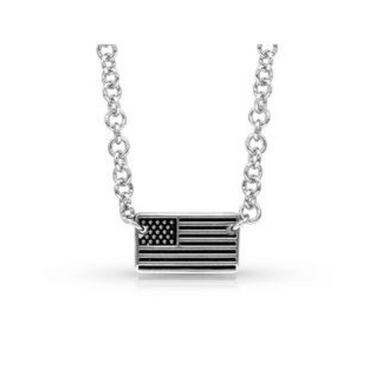 "Freedom Isn't Free" Pendant Necklace by Montana Silversmiths SLKTNC3742
