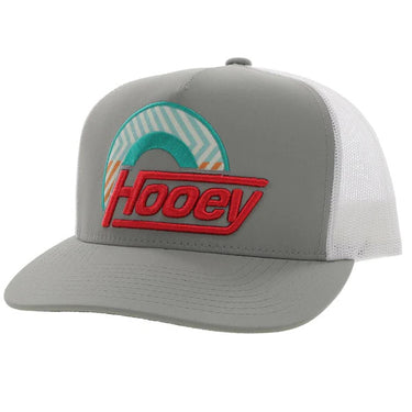 Youth Suds Grey/White 5-Pannel Trucker Cap By Hooey 2115T-GYWH-Y