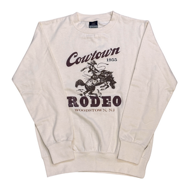 2023 Cowtown Rodeo Crew Neck Sweatshirt in Ecru 20335-492