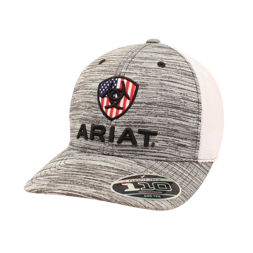 Flexfit Dual American Flag Hat - Thin Blue & Red Line, Support Police & Firefighters