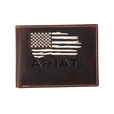 Ariat Distressed   American Flag Bifold Wallet A3553834