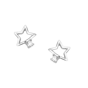 Single Star Crystal Earrings - ER5798