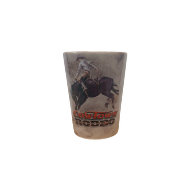 Cowtown Rodeo "Blackie" Shot Glass 84724S