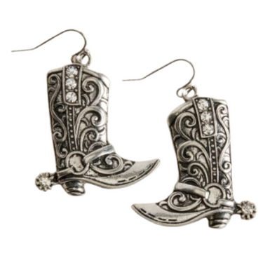 Cowboy Boot With Spurs Earings By Blazin Roxx - 30360