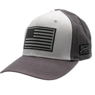 American Flag Grey Baseball Hat by Grunt Style GS3689