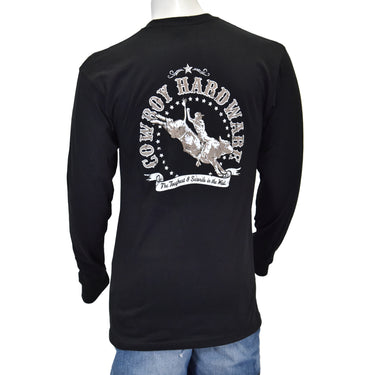 Men's Toughest 8 Seconds Black Long Sleeve Tee 110429-010-M