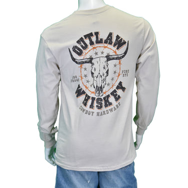 Men's Outlaw Whiskey Long Sleeve Tee 110430-083-M