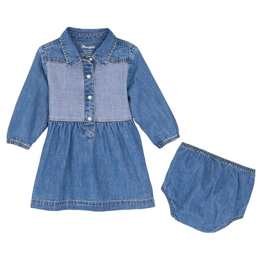 Wrangler® Baby Girl Dress - Mid Denim 112367496