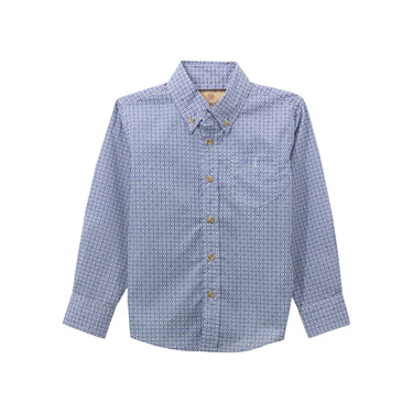 Boys Classic Long Sleeve Shirt Slate Blue 112369452