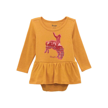 Baby Girl Bodysuit with Skirt in Mustard 112371930