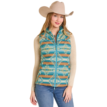Women's Reversible Aqua Quilted Vest DW98C06848