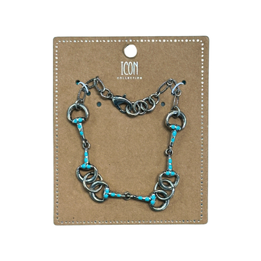 Western Horsebit Semi Stone Bracelet BB03592-SBTQ