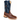 Men's Brown Sea Turtle Print Square Toe Boot 6044