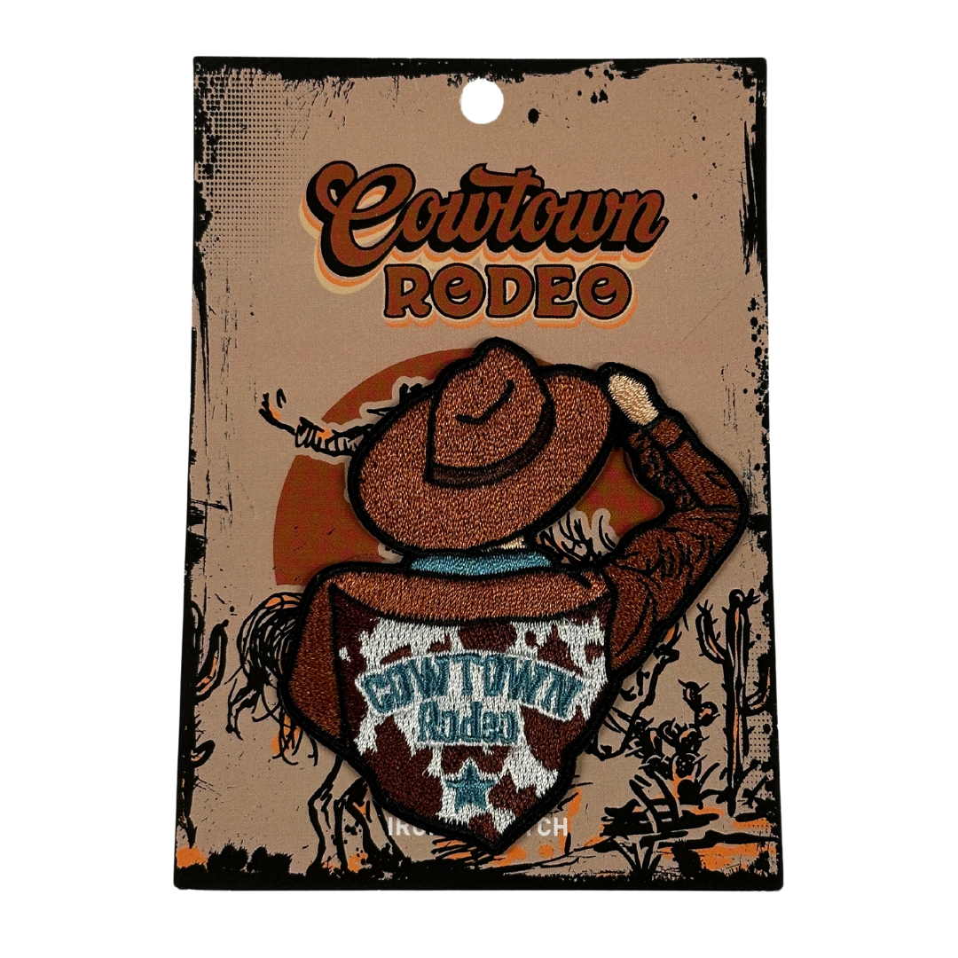 Cowtown Rodeo Custom Iron On Patch Brown Hat – Cowtown Cowboy Outfitters