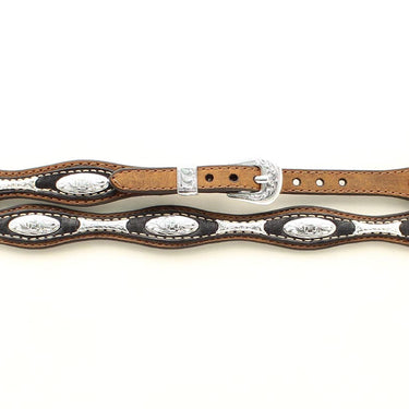 3/8 Genuine Leather Scalloped Hatband - 02396107