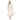 Polka Dot Tulle Puff Sleeve Smocked Tiered Midi Dress in Cream