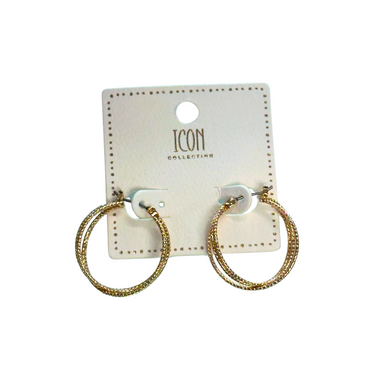 Gold Fashion Hoop Earrings AE8506-G