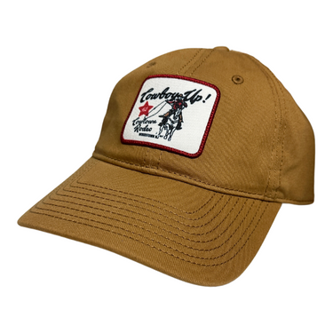 Cowtown Rodeo Cowboy Up Baseball Cap in Brown