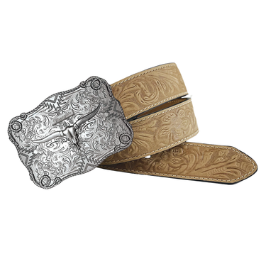 Men's Wrangler Embossed Western Buckle Belt 7717511