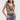 Women's Floral Ruffle Strap Crop Top
