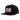 John Wayne Black 6-Panel Trucker with Red/White Patch - OSFA