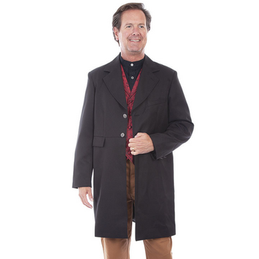 Men's Traditional Old West Style Town Coat By Scully RW200