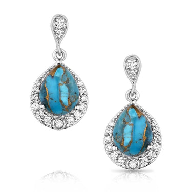 Blue Rivers Turquoise Earrings