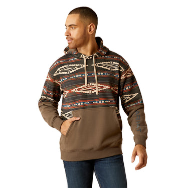 Men's Color Block Hoodie in Brindle by Ariat 10052452