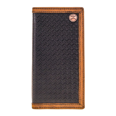 Hands Up Basket Weave All Over Hooey Baksetweave Rodeo Wallet HW020-BK