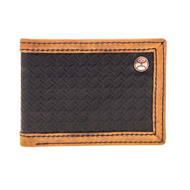 Hands Up Basket Weave All Over Bifold Wallet HFBF020-BK