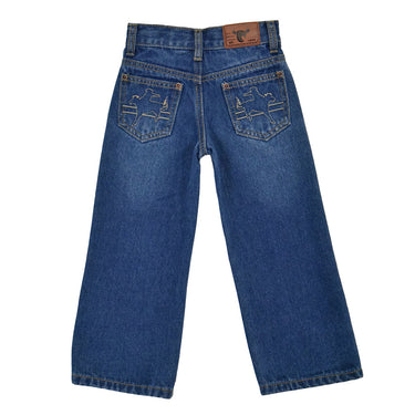 Boy's Bronco Stitch Boot Cut Jean In Med Wash - 702047-450-JT