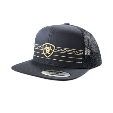 Ariat Shield and Boot Stitch Ribbon Navy Baseball Cap - A300092103