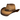 Brown Longhorn Chain Hatband Straw Cowboy Hat ST-108-BN