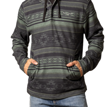 Men's Kimes Black Hermosa Aztec Print Hoodie BK001