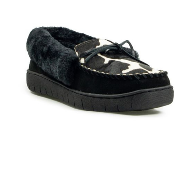 Women's Ivy Moccasin Black Pony AR4419-982-PP