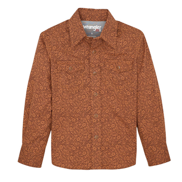 Boys 20X Advanced Comfort Long Sleeve Shirt - Rustic Brown 112367916