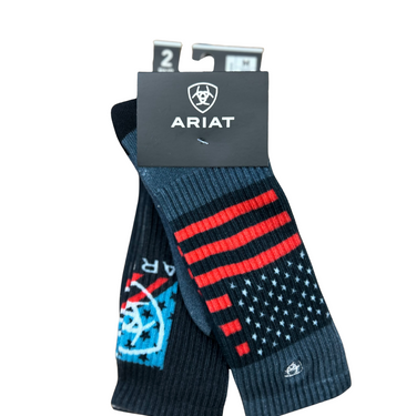 Ariat Western - Patriot Country Graphic Crew 2-Pair AR3189