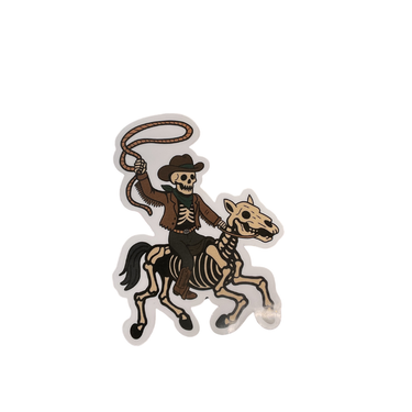 Skeleton Cowboy Sticker