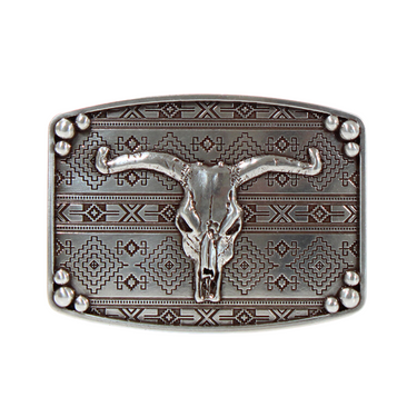 Nocona Aztec Longhorn Buckle 37716