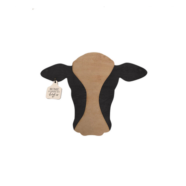 Woodgrain Cow Shaped Sign - 16x13 - SAP0161