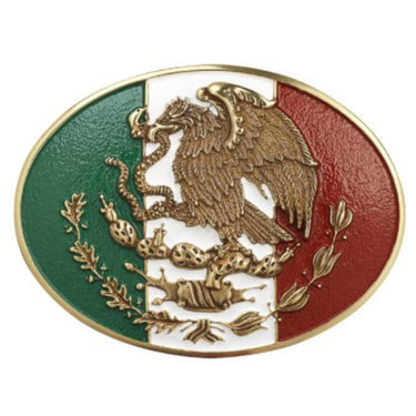 Ariat Oval Mexican Flag Belt Buckle A37013