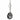 Wrangler Western Cowhide Cowboy Bag Charm - Black WGC-1015BK