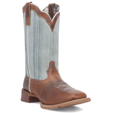 Blue Moon Leather Boot - Off White/Denim - 5630