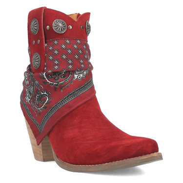 Bandida Leather Boot - Red/Red - DI184-RD