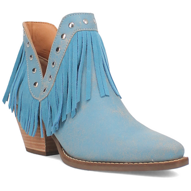 Fine N' Dandy Leather Bootie - Blue/Blue - DI186-BL