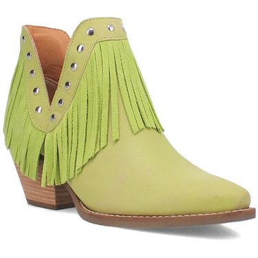 Fine N' Dandy Leather Bootie - Lime/Lime - DI186-GN7