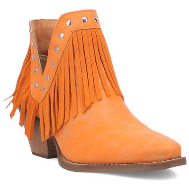 Fine N' Dandy Leather Bootie - Orange/Orange - DI186-OR